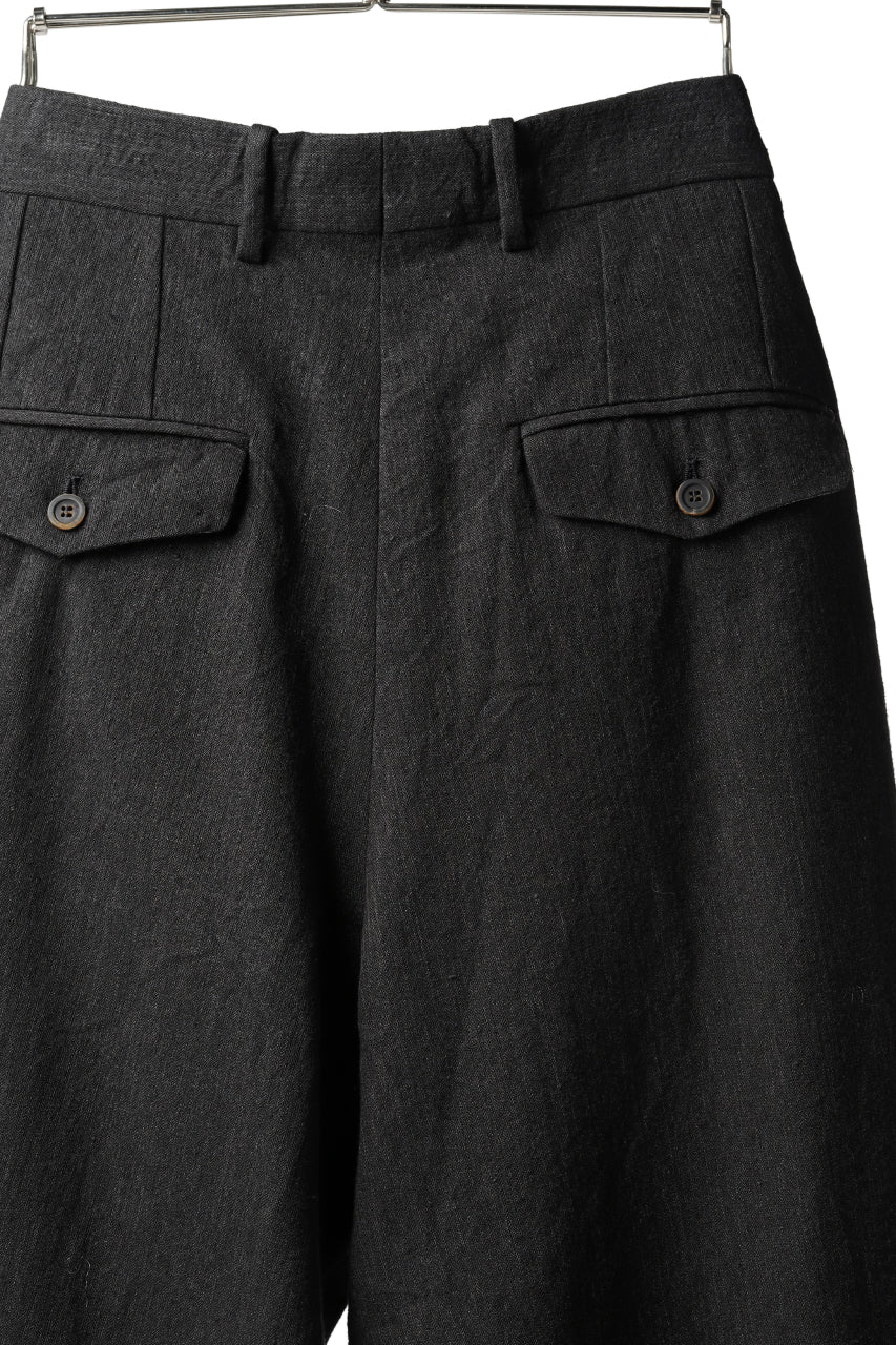 forme d'expression Tucked & Cuffed Trousers (Off Black) - Image 15