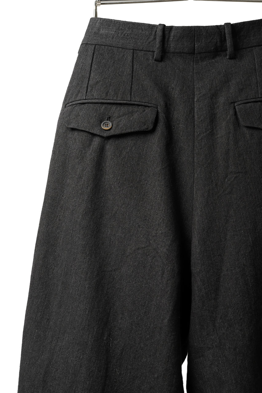 forme d'expression Tucked & Cuffed Trousers (Off Black) - Image 16