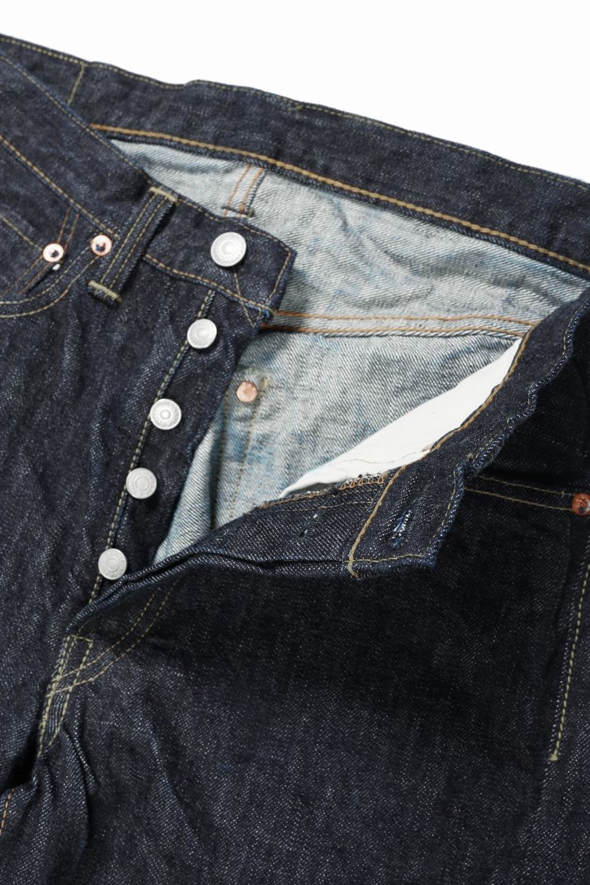 FULLCOUNT 1101XXW Straight Jeans / 15.5oz Zimbabwe Selvedge Denim (INDIGO BLUE / ONE WASHED) - Image 7