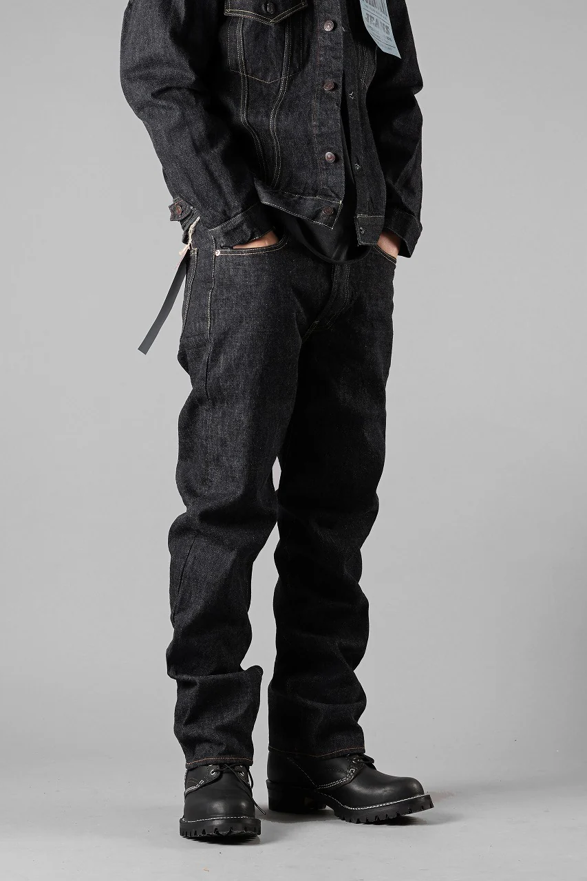FULLCOUNT 1101XXW Straight Jeans / 15.5oz Zimbabwe Selvedge Denim (INDIGO BLUE / ONE WASHED) - Image 8