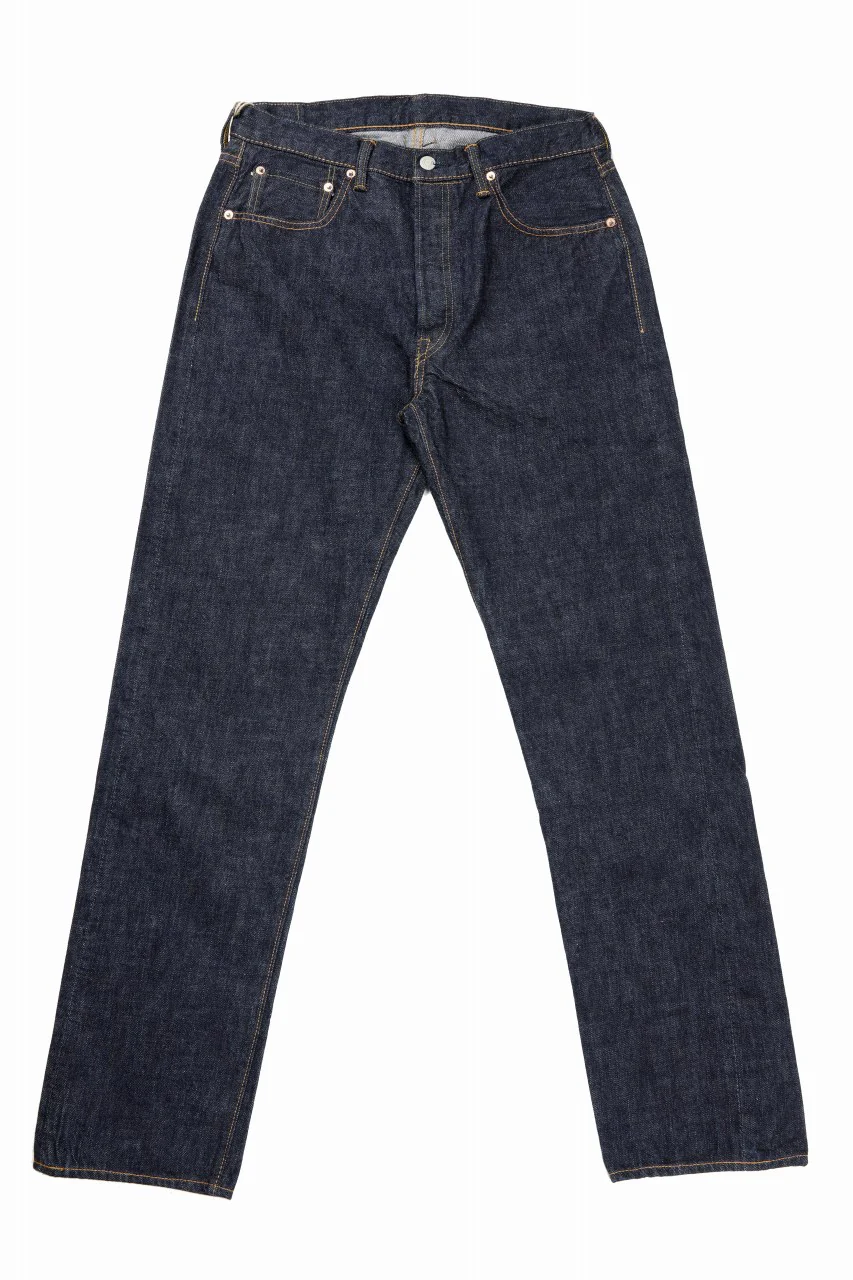 FULLCOUNT 1103W Clean Straight Jeans / 13.7oz Zimbabwe Selvedge Denim (INDIGO BLUE / ONE WASHED)