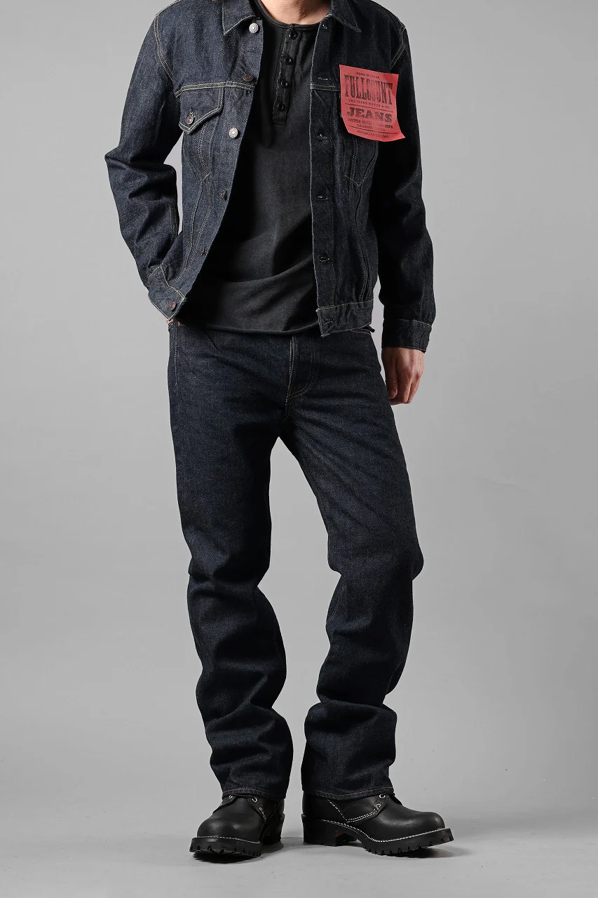 FULLCOUNT 1120W Boot Cut Jeans / 13.7oz Zimbabwe Selvedge Denim (INDIGO BLUE) - Image 3