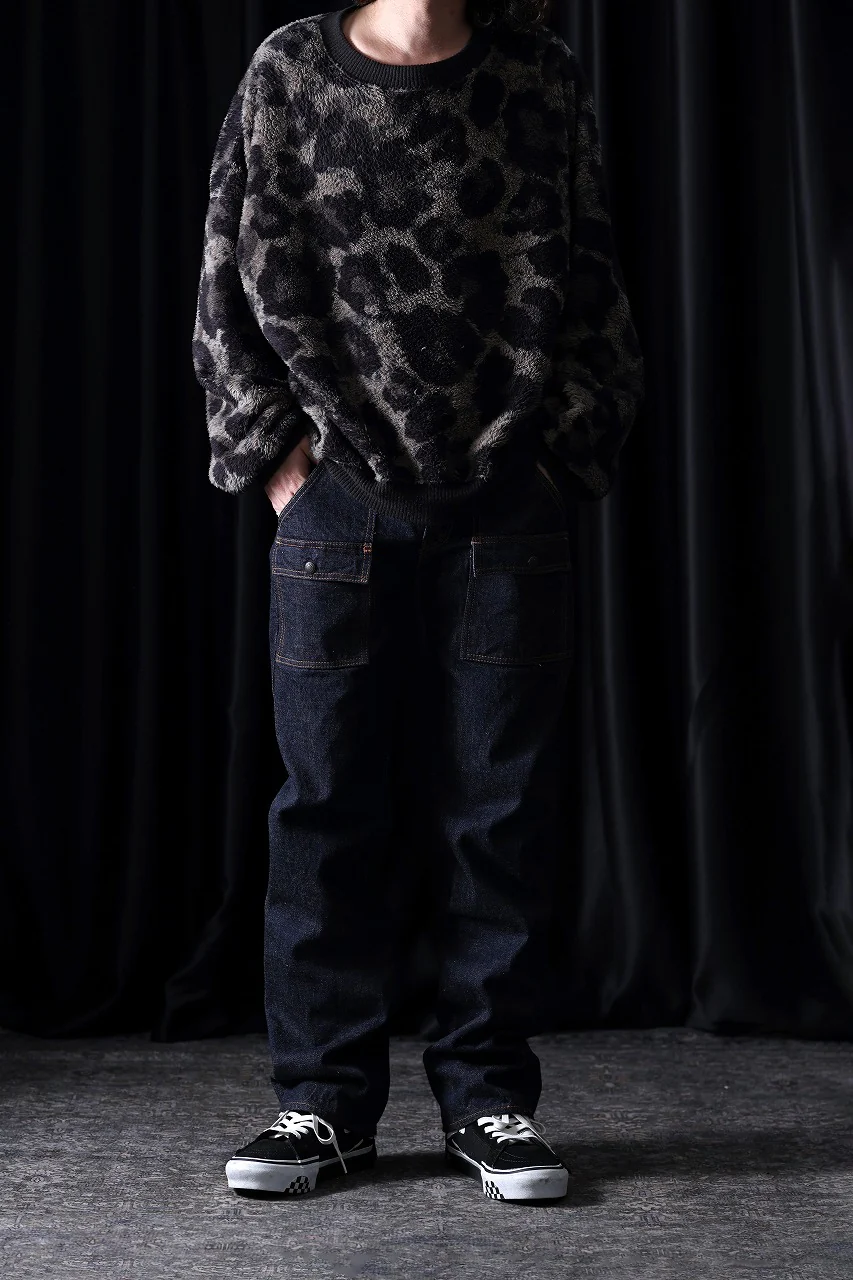 FULLCOUNT 1246W Bush Pants / 13.7oz Zimbabwe Selvedge Denim (INDIGO BLUE / ONE WASHED) - Image 13