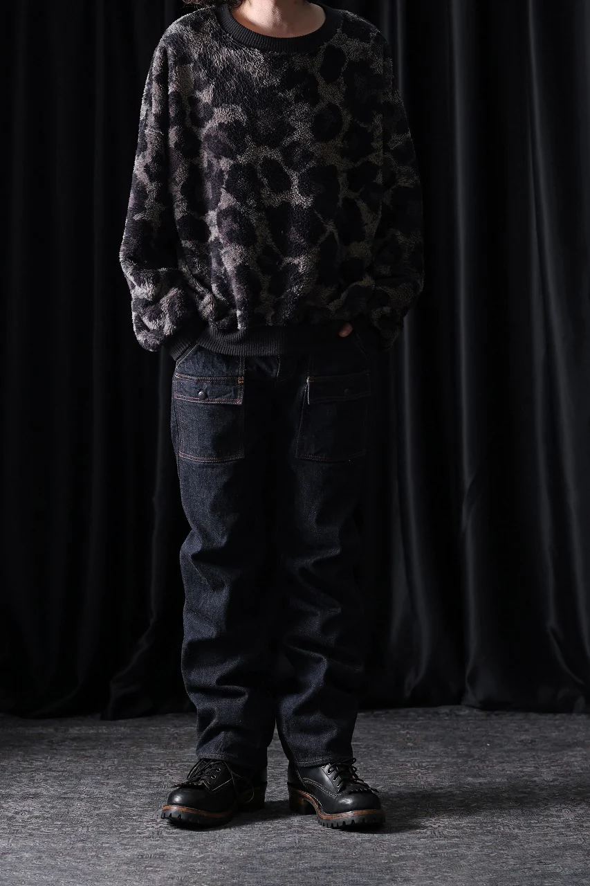 FULLCOUNT 1246W Bush Pants / 13.7oz Zimbabwe Selvedge Denim (INDIGO BLUE / ONE WASHED) - Image 14
