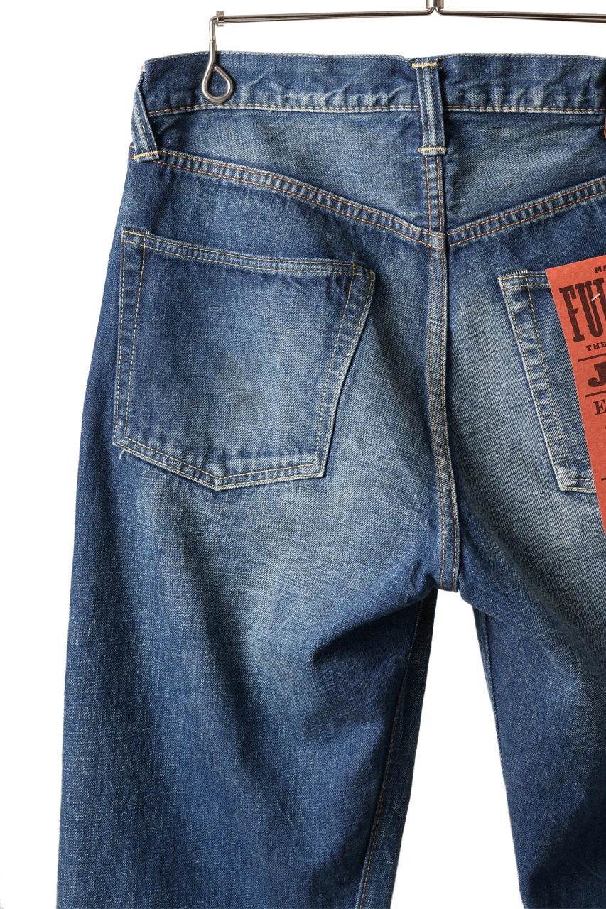 FULLCOUNT 1344-1101 "More Than Real" Straight Denim Pants / 13.7oz Zimbabwe Selvedge Denim (INDIGO BLUE) - Image 14