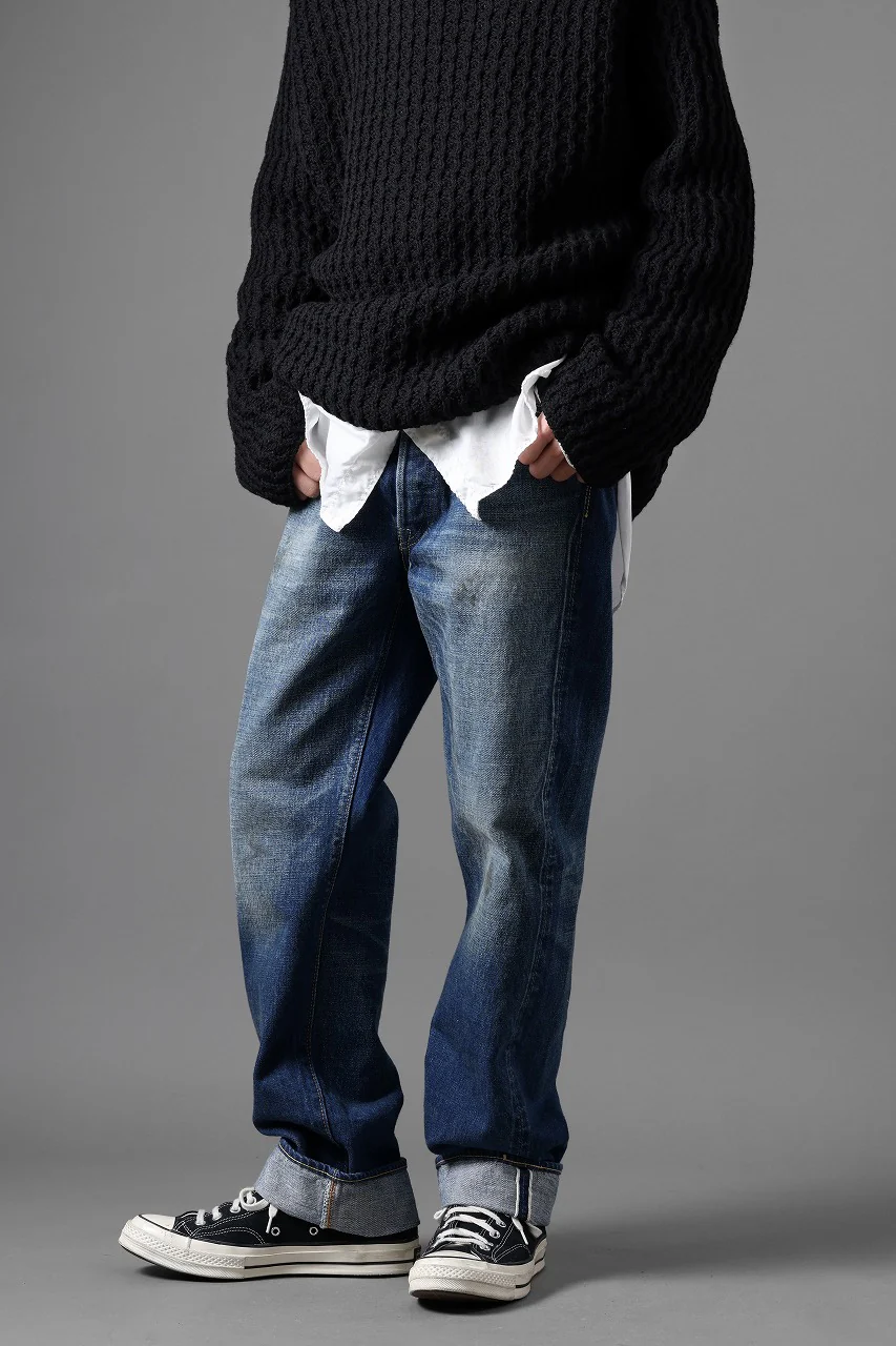 FULLCOUNT 1344-1101 "More Than Real" Straight Denim Pants / 13.7oz Zimbabwe Selvedge Denim (INDIGO BLUE) - Image 16