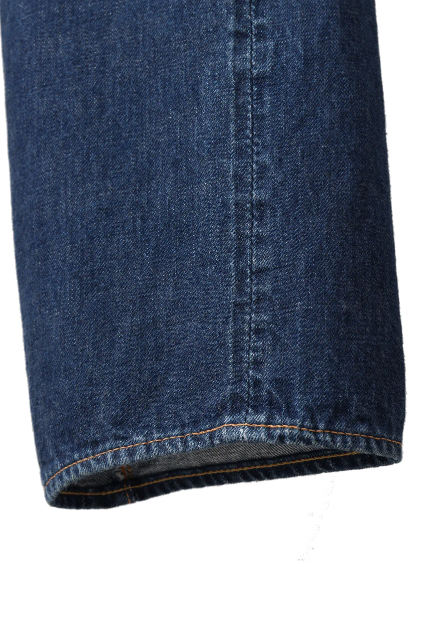 FULLCOUNT 1344-1101 "More Than Real" Straight Denim Pants / 13.7oz Zimbabwe Selvedge Denim (INDIGO BLUE) - Image 5