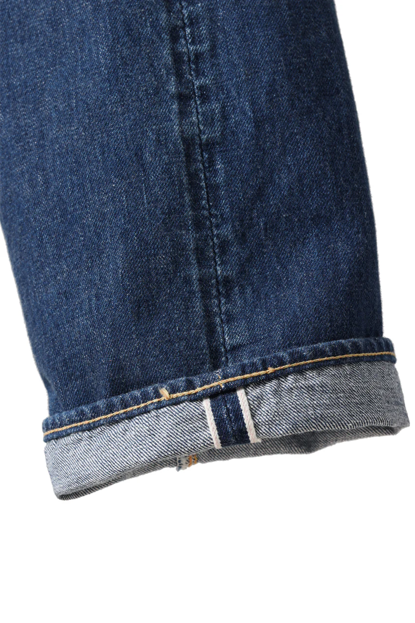 FULLCOUNT 1344-1101 "More Than Real" Straight Denim Pants / 13.7oz Zimbabwe Selvedge Denim (INDIGO BLUE) - Image 6