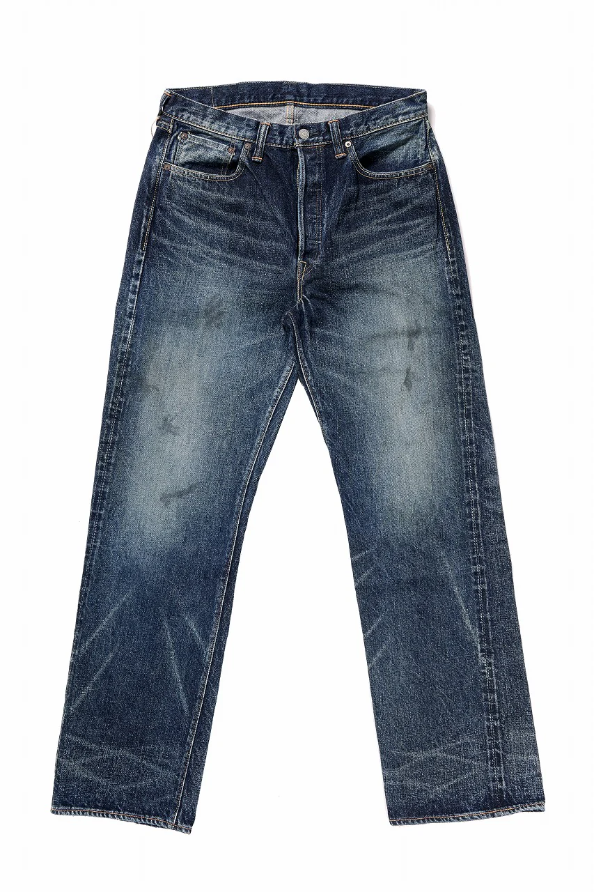 FULLCOUNT 1345-0105 "Fear Of The Dark" Wide Denim Pants / 15.5oz Zimbabwe Selvedge Denim (INDIGO BLUE)