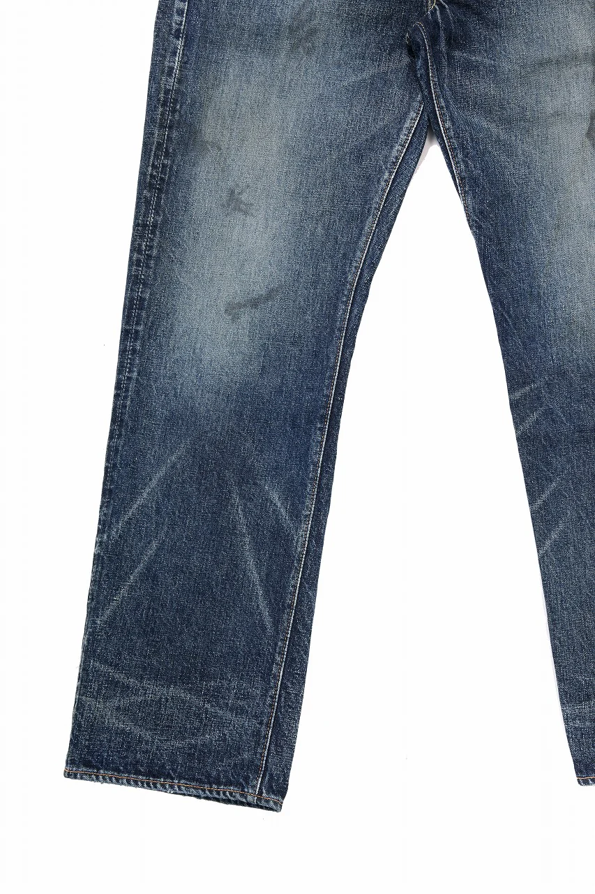 FULLCOUNT 1345-0105 "Fear Of The Dark" Wide Denim Pants / 15.5oz Zimbabwe Selvedge Denim (INDIGO BLUE) - Image 6