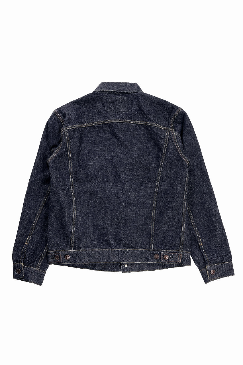 FULLCOUNT 2101W Type-3 Jean Jacket / 13.7oz Zimbabwe Selvedge Denim (INDIGO BLUE / ONE WASHED) - Image 10