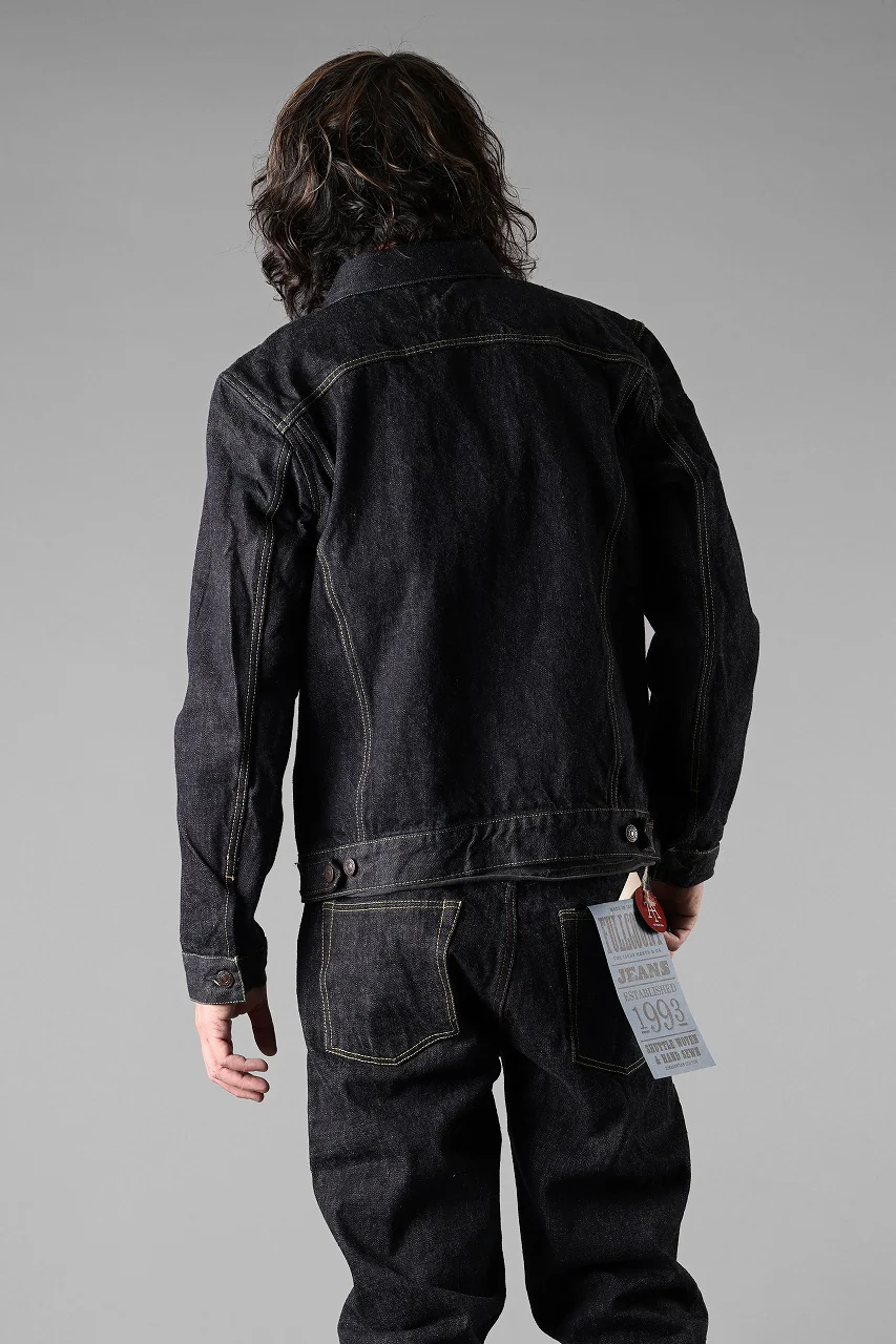 FULLCOUNT 2101XXW Type-3 Jean Jacket / 15.5oz Zimbabwe Selvedge Denim (INDIGO BLUE / ONE WASHED) - Image 11