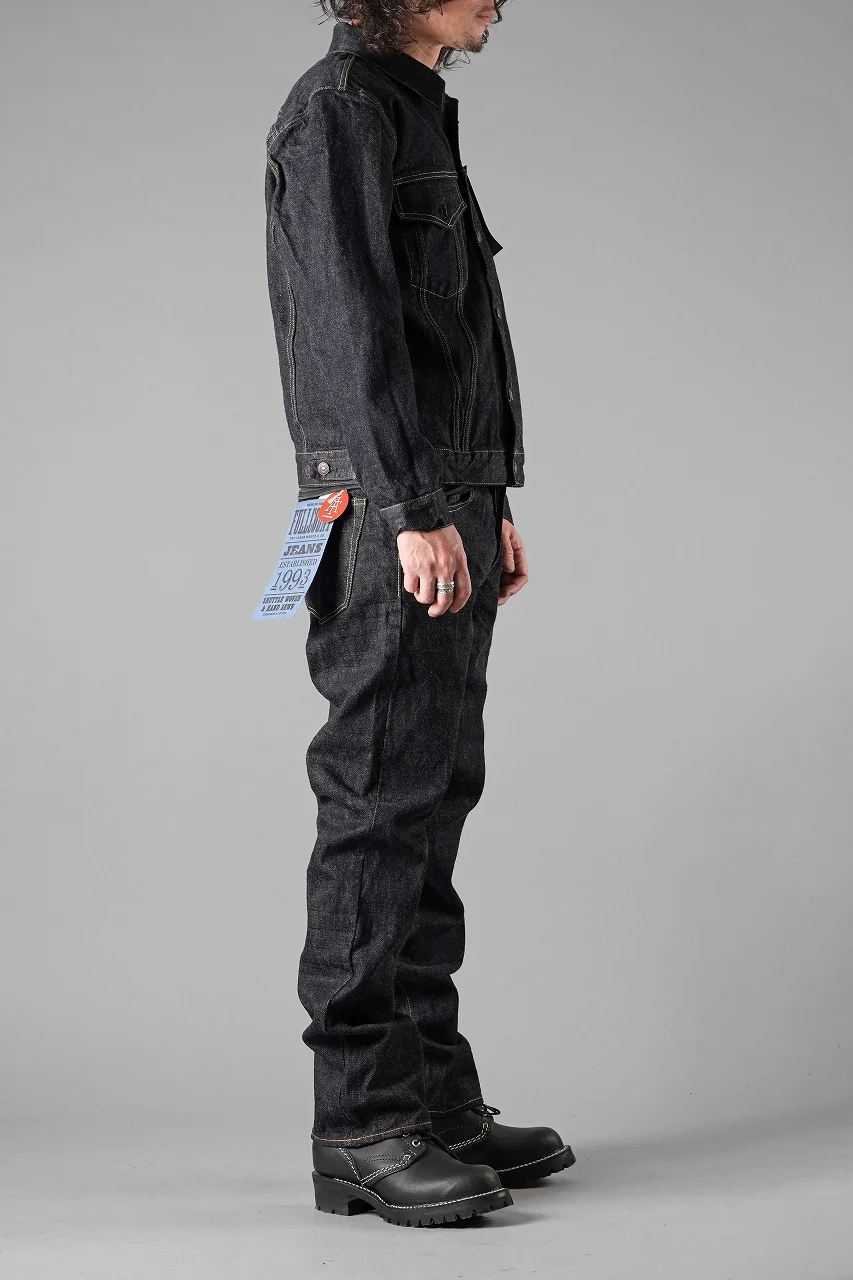 FULLCOUNT 2101XXW Type-3 Jean Jacket / 15.5oz Zimbabwe Selvedge Denim (INDIGO BLUE / ONE WASHED) - Image 13
