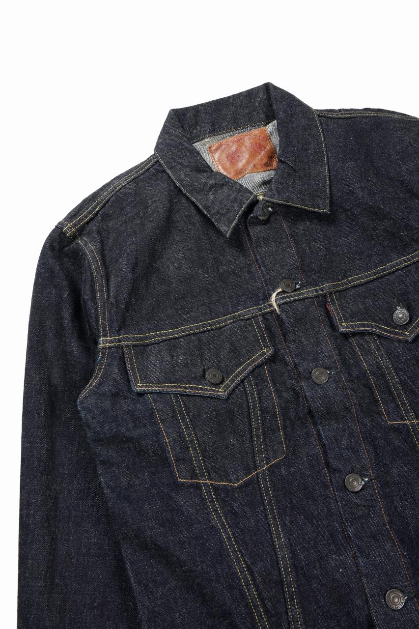 FULLCOUNT 2101XXW Type-3 Jean Jacket / 15.5oz Zimbabwe Selvedge Denim (INDIGO BLUE / ONE WASHED) - Image 5