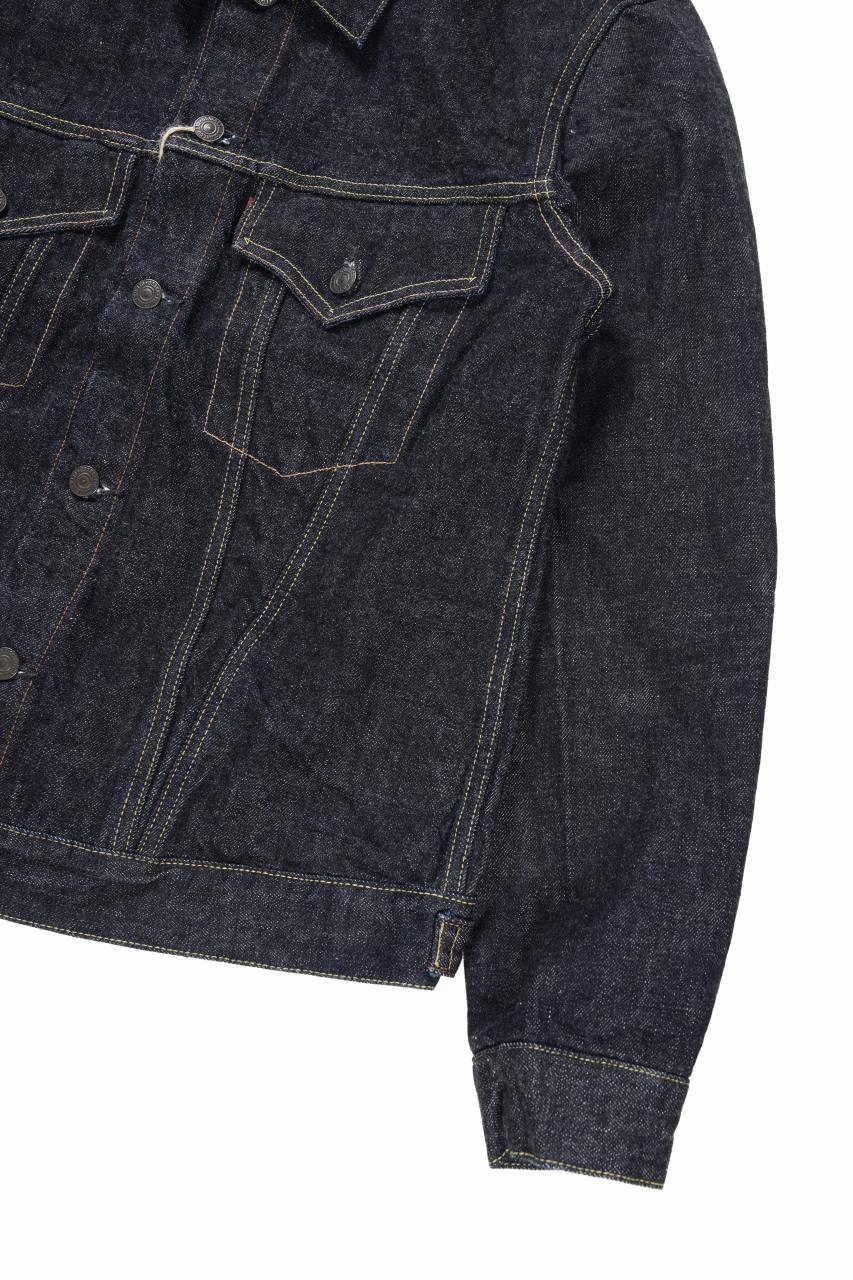 FULLCOUNT 2101XXW Type-3 Jean Jacket / 15.5oz Zimbabwe Selvedge Denim (INDIGO BLUE / ONE WASHED) - Image 7