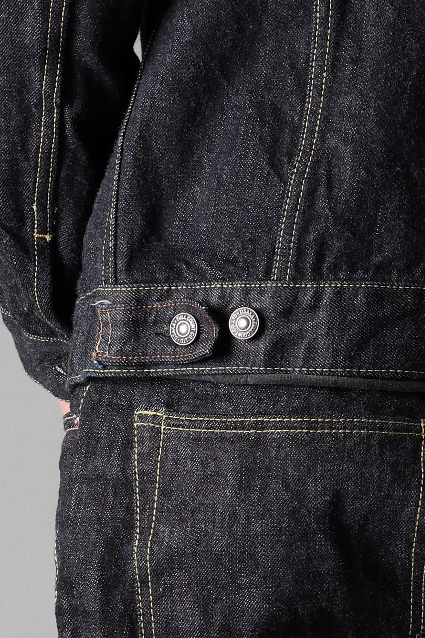 FULLCOUNT 2101XXW Type-3 Jean Jacket / 15.5oz Zimbabwe Selvedge Denim (INDIGO BLUE / ONE WASHED) - Image 8