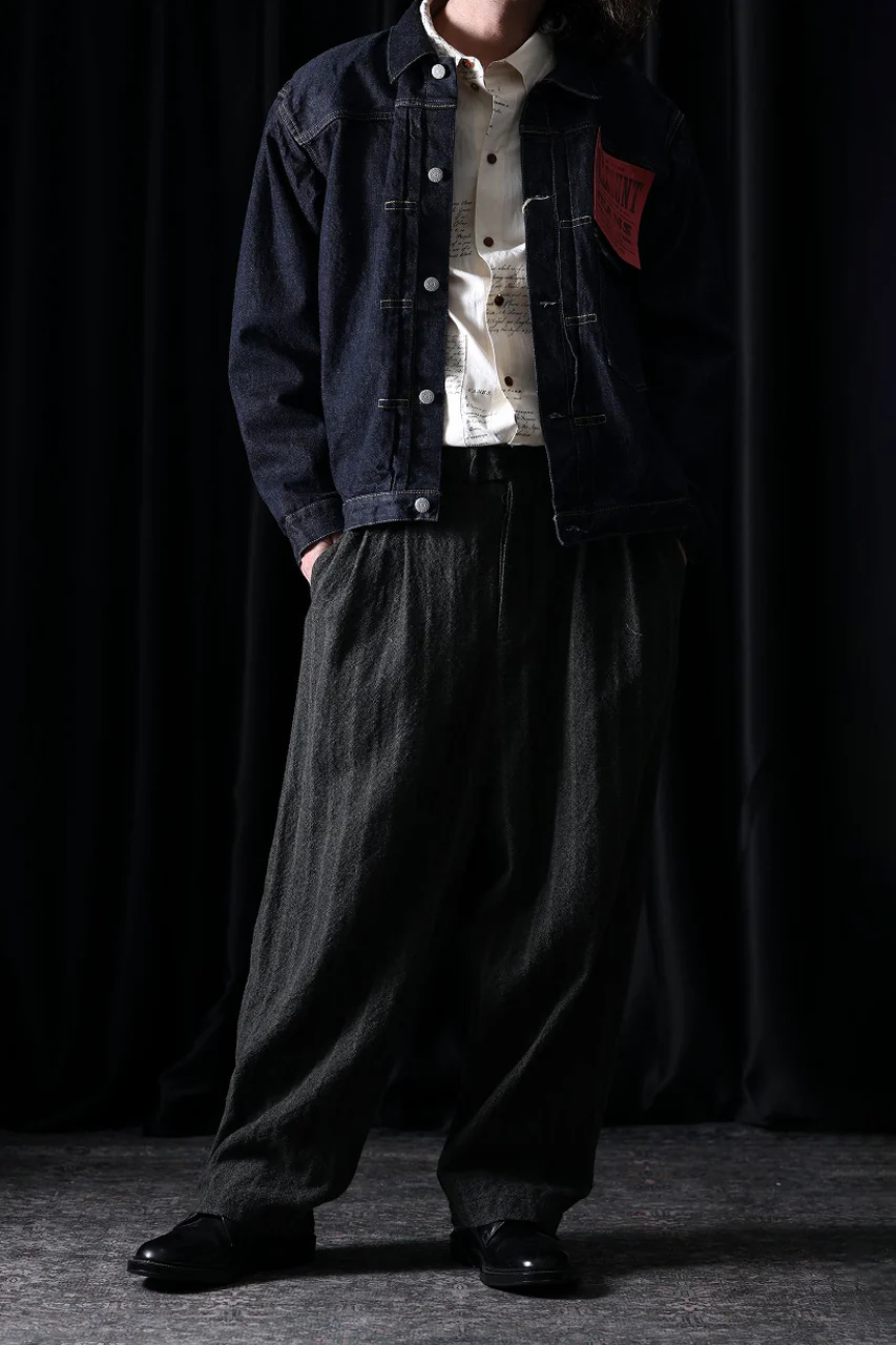 FULLCOUNT 2107W Type-1 Jean Jacket / 13.7oz Zimbabwe Selvedge Denim (INDIGO BLUE / ONE WASHED) - Image 13