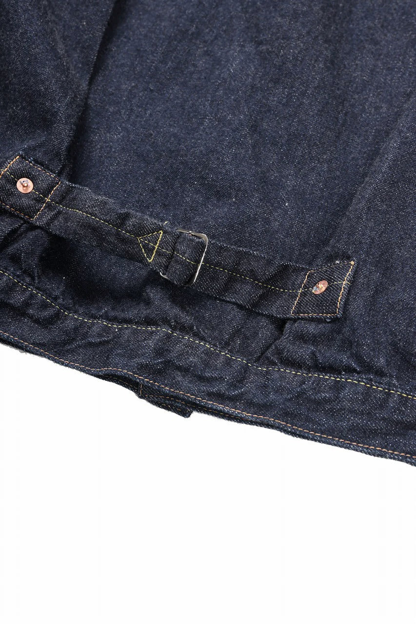 FULLCOUNT 2107W Type-1 Jean Jacket / 13.7oz Zimbabwe Selvedge Denim (INDIGO BLUE / ONE WASHED) - Image 6