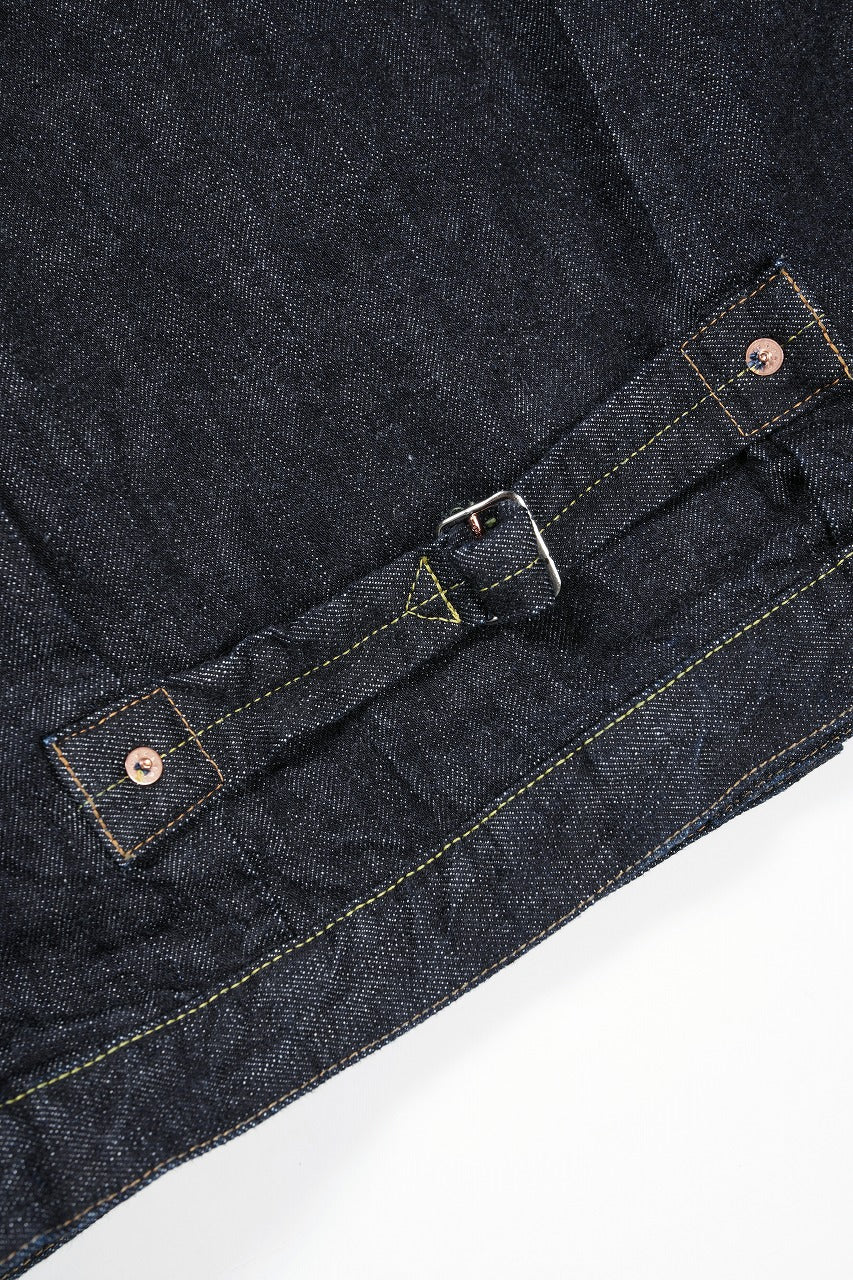 FULLCOUNT 2107XXW Type-1 Jean Jacket / 15.5oz Zimbabwe Selvedge Denim (INDIGO BLUE / ONE WASHED) - Image 11