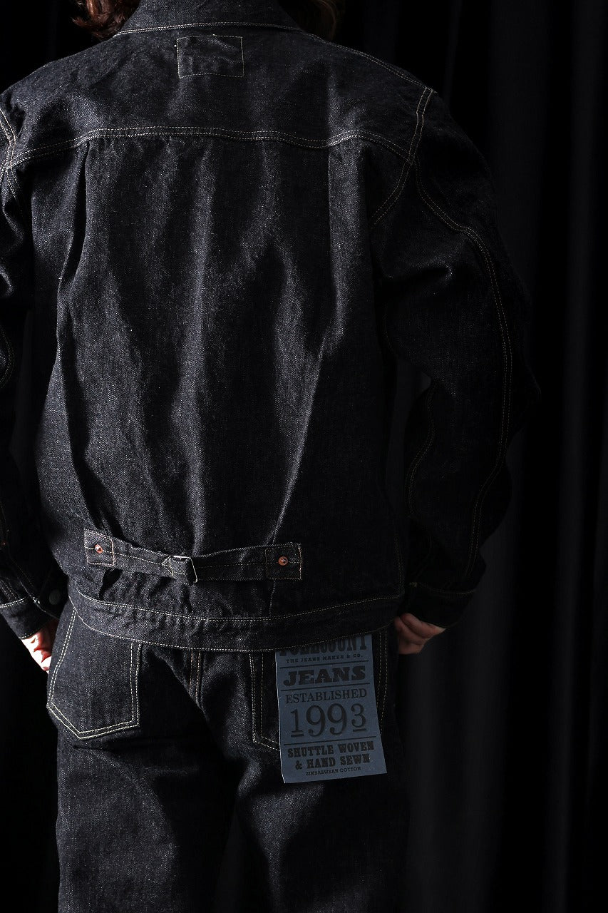 FULLCOUNT 2107XXW Type-1 Jean Jacket / 15.5oz Zimbabwe Selvedge Denim (INDIGO BLUE / ONE WASHED) - Image 14