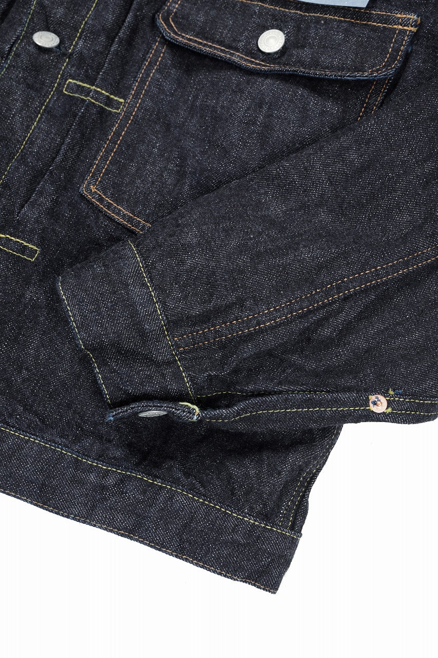 FULLCOUNT 2107XXW Type-1 Jean Jacket / 15.5oz Zimbabwe Selvedge Denim (INDIGO BLUE / ONE WASHED) - Image 8