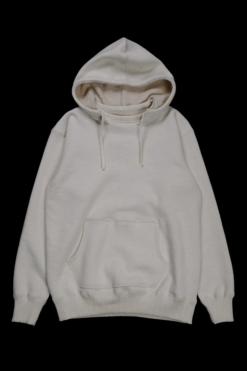 FULLCOUNT 3745 AFTER HOOD SWEAT SHIRT MOTHER COTTON (ECRU) - Image 2