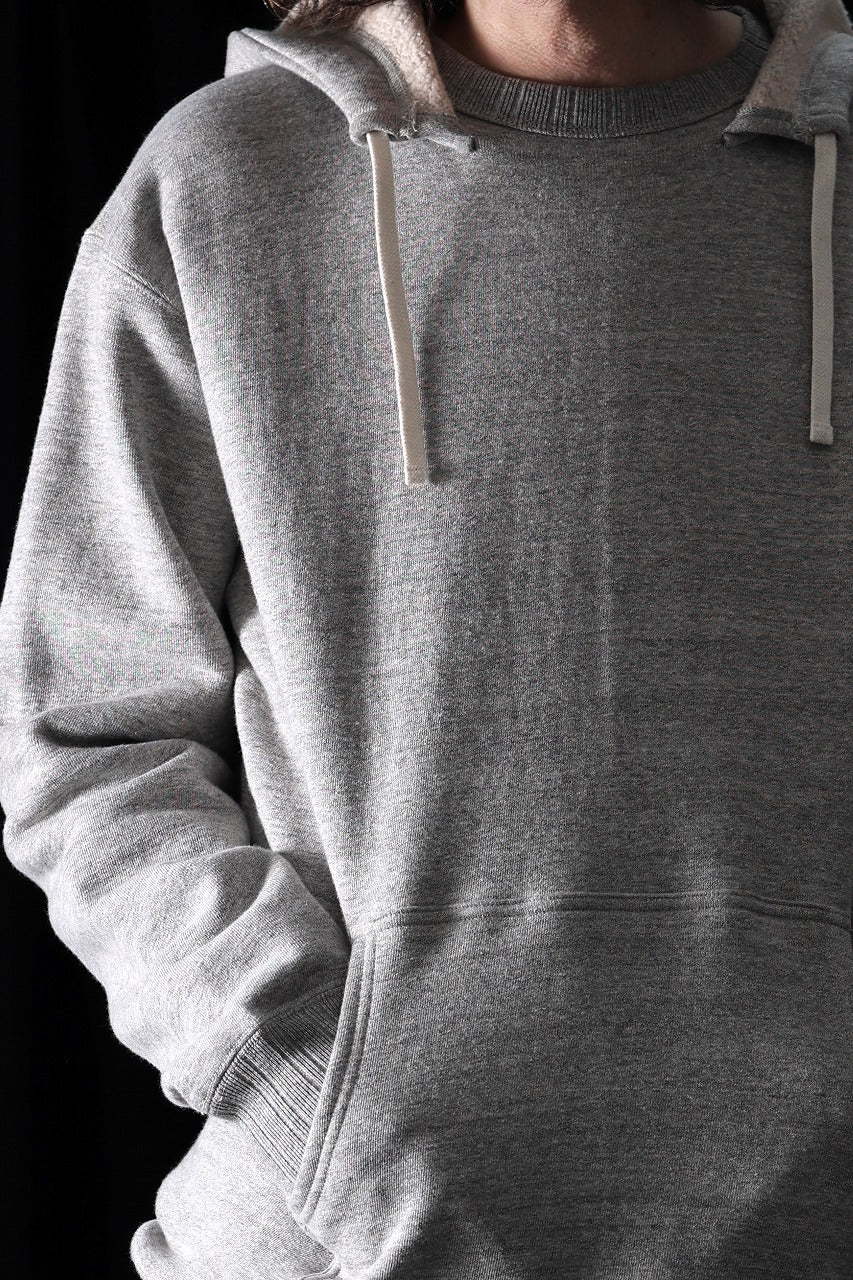 FULLCOUNT 3745 AFTER HOOD SWEAT SHIRT MOTHER COTTON (HEATHER GRAY) - Image 3