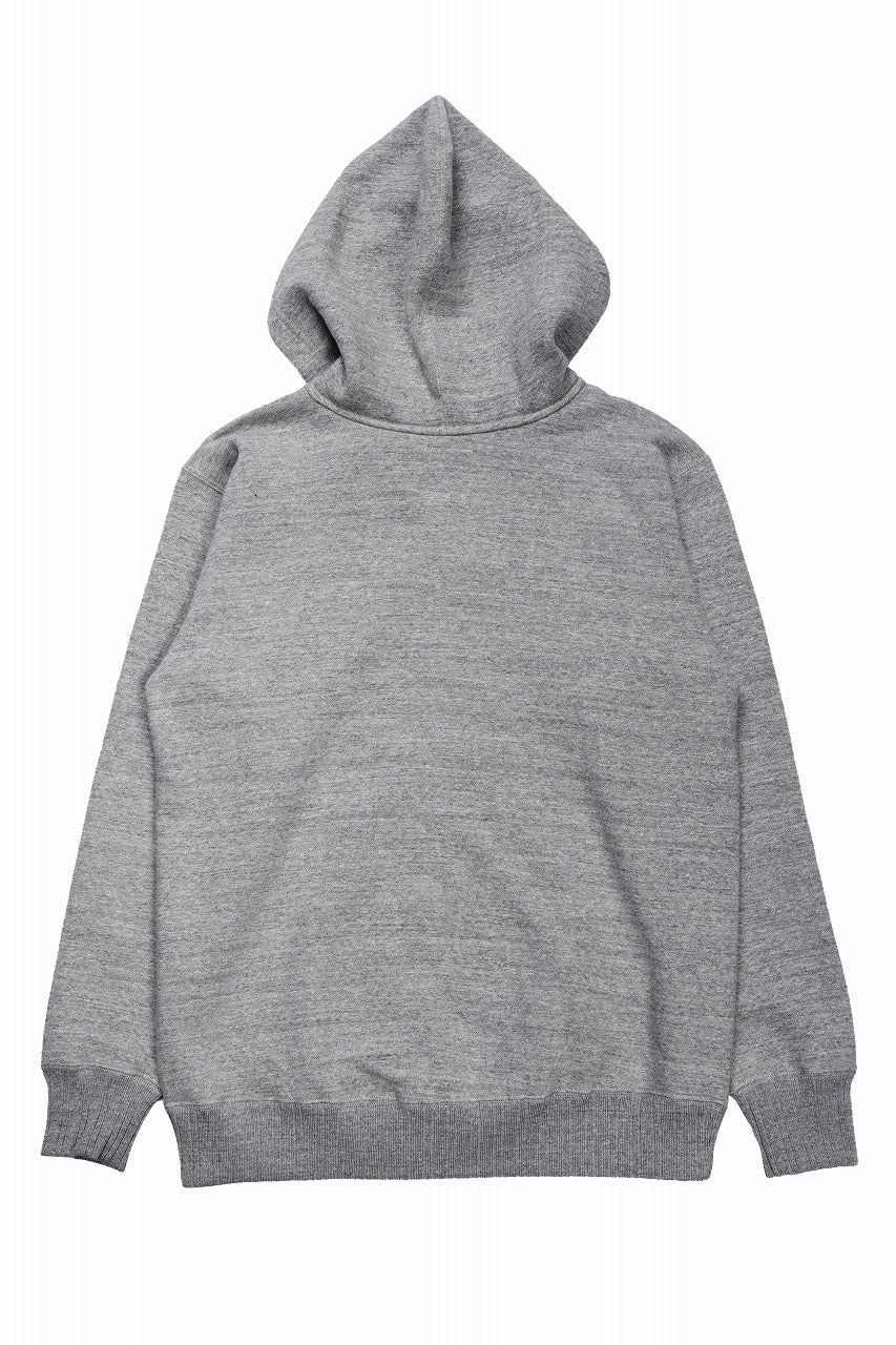 FULLCOUNT 3745 AFTER HOOD SWEAT SHIRT MOTHER COTTON (HEATHER GRAY) - Image 4