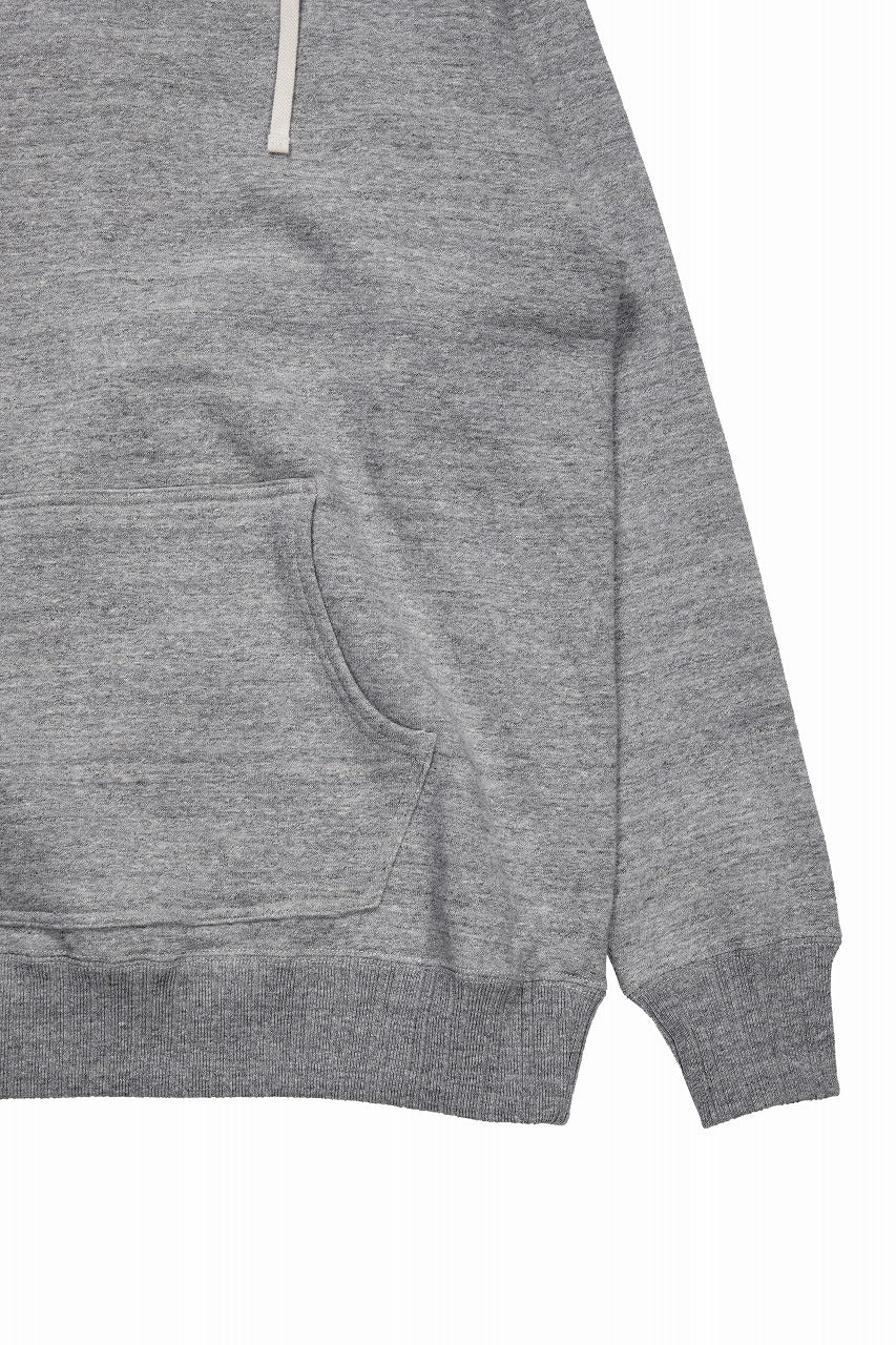 FULLCOUNT 3745 AFTER HOOD SWEAT SHIRT MOTHER COTTON (HEATHER GRAY) - Image 5