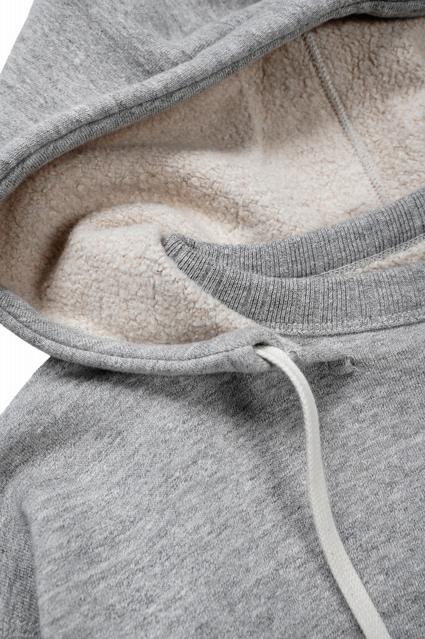 FULLCOUNT 3745 AFTER HOOD SWEAT SHIRT MOTHER COTTON (HEATHER GRAY) - Image 6