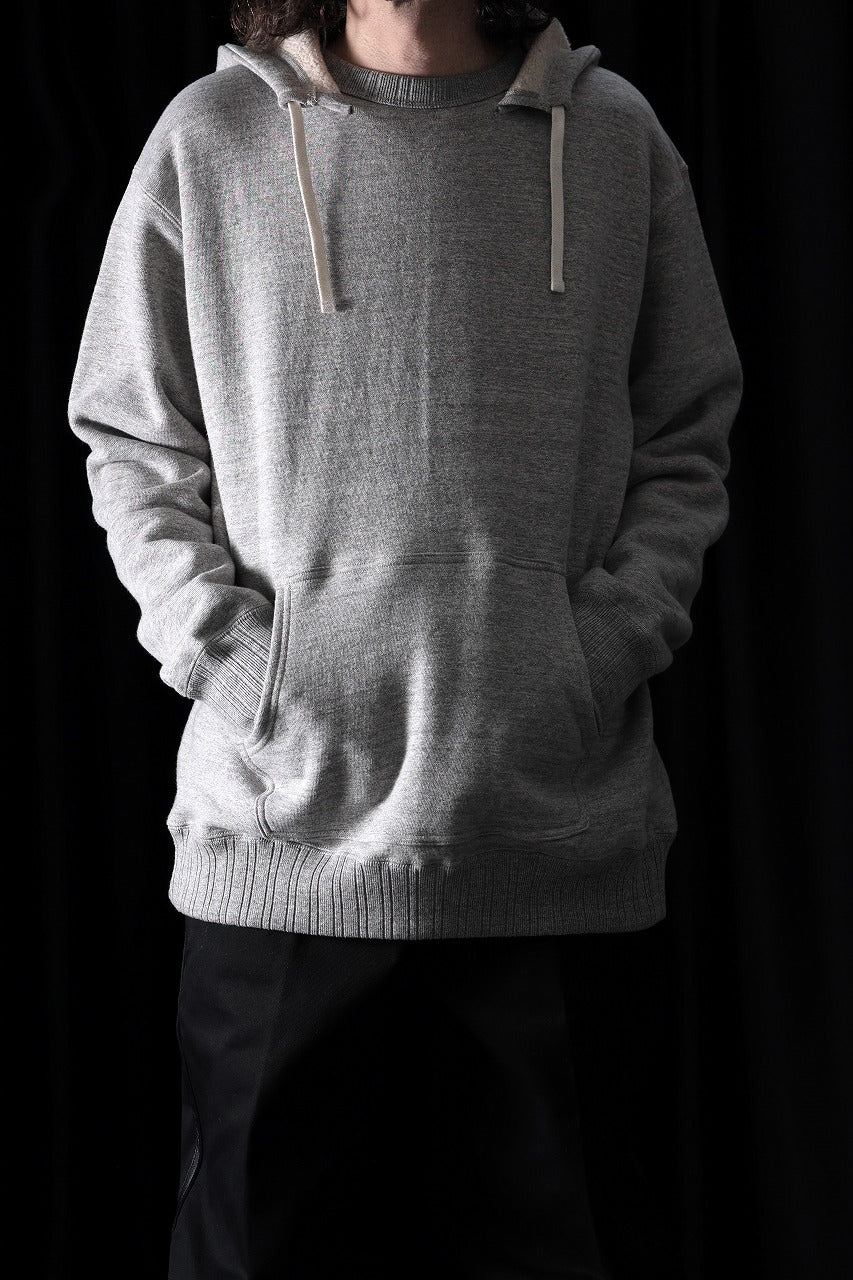FULLCOUNT 3745 AFTER HOOD SWEAT SHIRT MOTHER COTTON (HEATHER GRAY) - Image 9