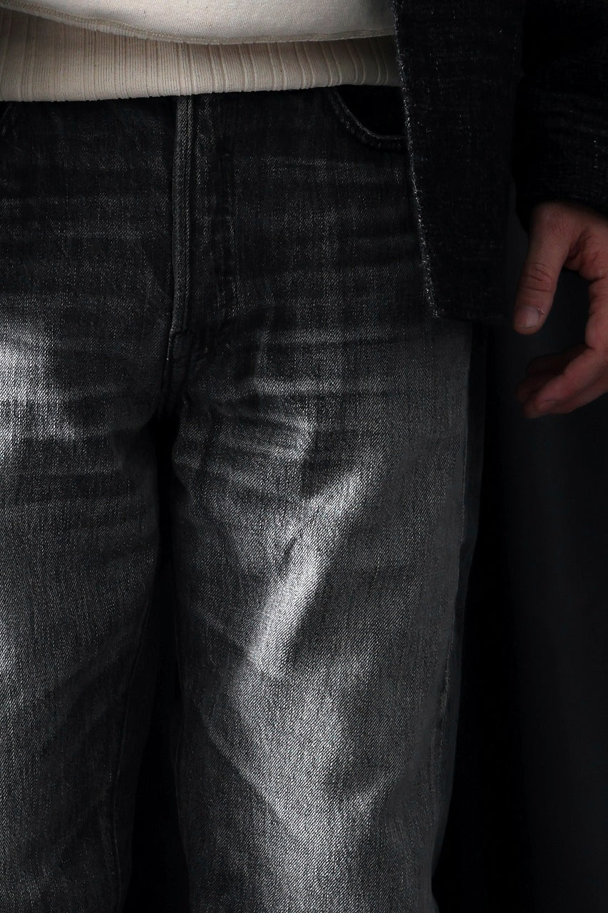 FULLCOUNT "Dartford" 1101BKSSHW Straight Jeans / 11.5oz Zimbabwe Selvedge Denim (BLACK / VINTAGE FADED) - Image 16
