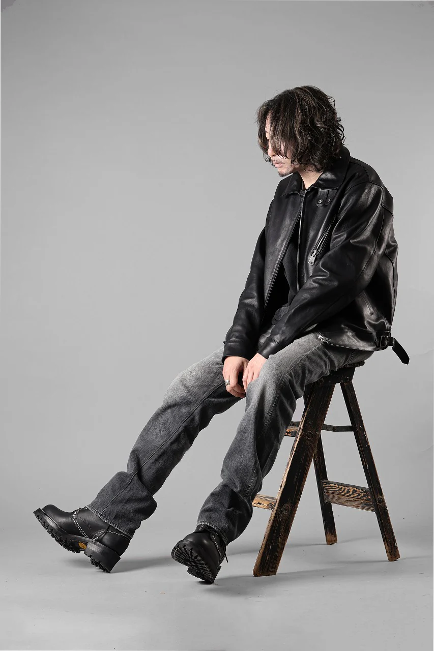 FULLCOUNT "Dartford" 1101BKSSHW Straight Jeans / 11.5oz Zimbabwe Selvedge Denim (BLACK / VINTAGE FADED) - Image 18