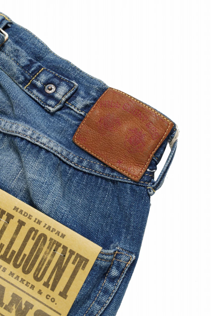 FULLCOUNT "Dartford *Splatter" 1937 Model Denim Pants / 11.5oz Zimbabwe Selvedge Denim (Super Smooth) (INDIGO BLUE / VINTAGE FADED) - Image 11