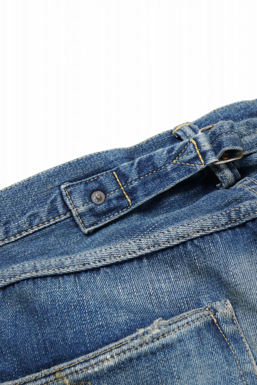 FULLCOUNT "Dartford *Splatter" 1937 Model Denim Pants / 11.5oz Zimbabwe Selvedge Denim (Super Smooth) (INDIGO BLUE / VINTAGE FADED) - Image 13