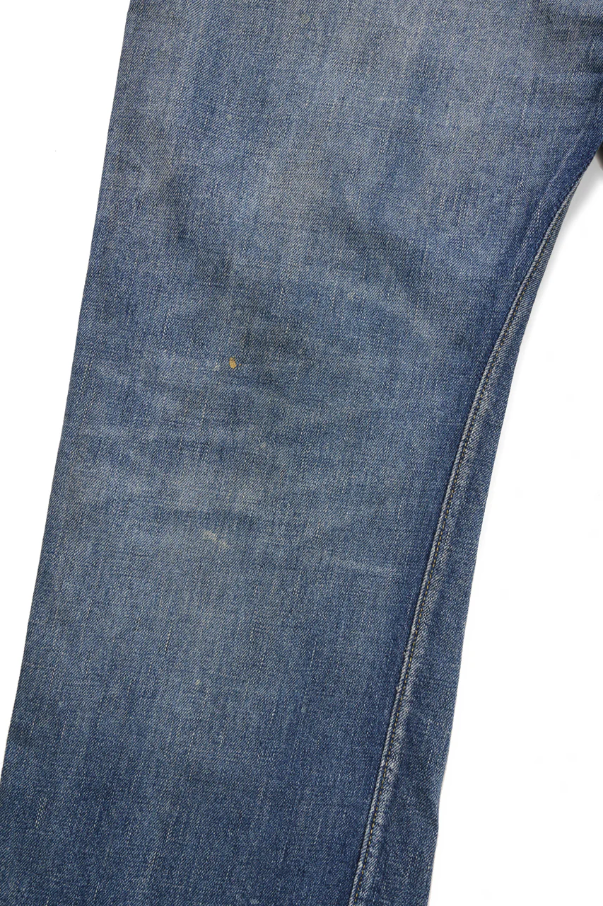 FULLCOUNT "Dartford *Splatter" 1937 Model Denim Pants / 11.5oz Zimbabwe Selvedge Denim (Super Smooth) (INDIGO BLUE / VINTAGE FADED) - Image 14