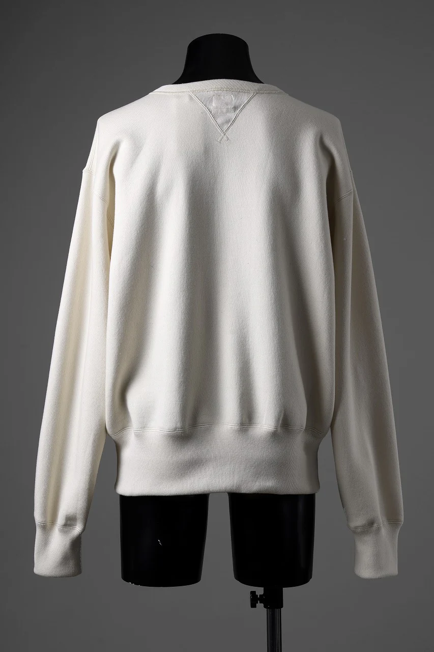 FULLCOUNT Double V Set In Sleeve / Cashmere Zimbabwe Cotton (Ecru) - Image 4