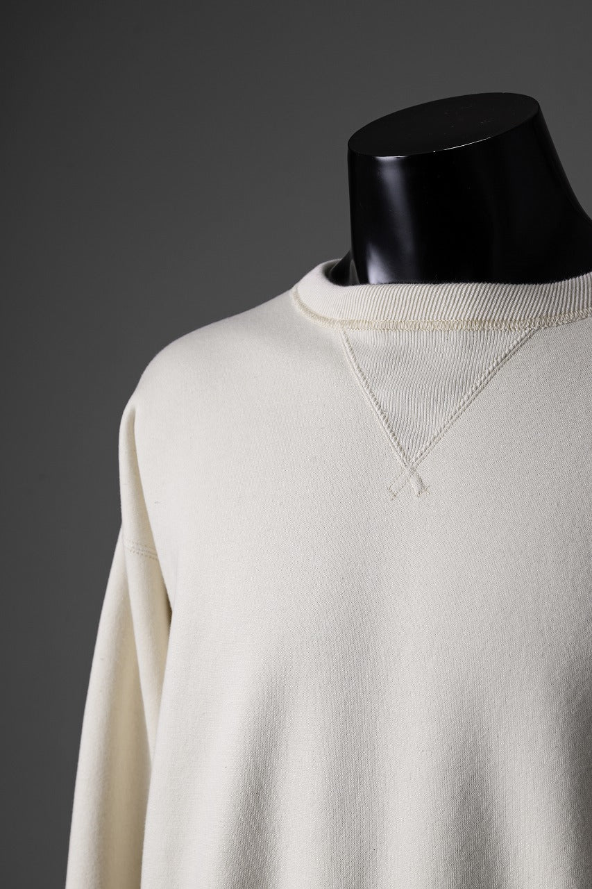 FULLCOUNT Double V Set In Sleeve / Cashmere Zimbabwe Cotton (Ecru) - Image 9