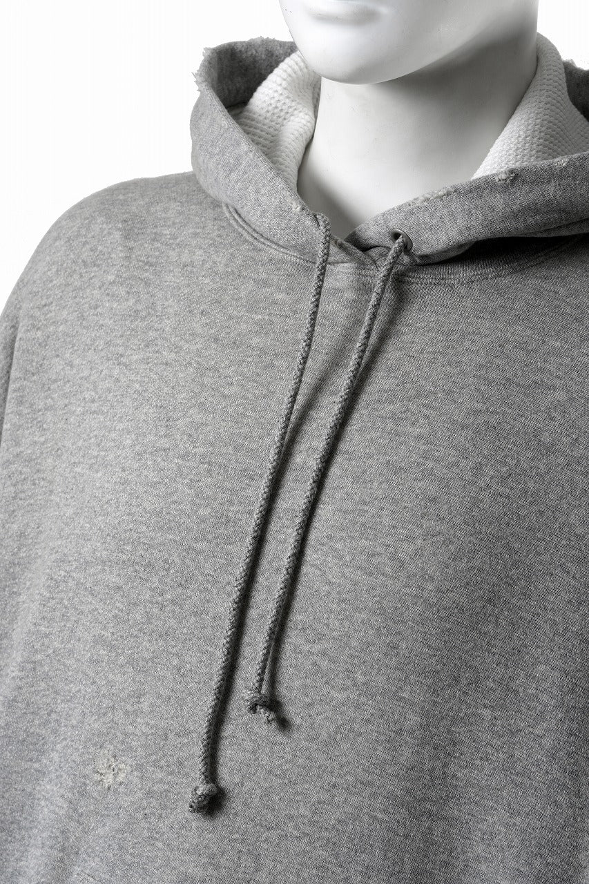 FULLCOUNT FADING DOUBLE FACE SWEAT HOODIE (GRAY) - Image 6