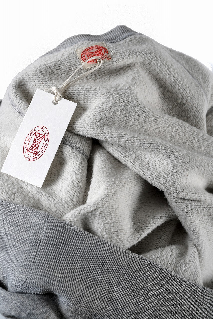 FULLCOUNT FADING DOUBLE FACE SWEAT HOODIE (GRAY) - Image 9