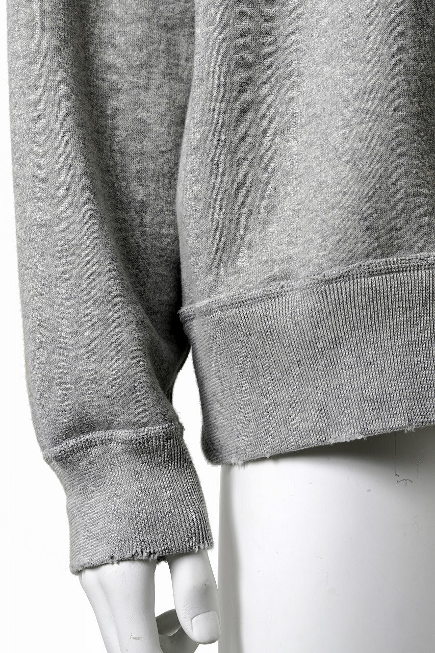 FULLCOUNT FADING RAGLAN SLEEVE SWEAT SHIRT (DAMAGE LESS / HEATHER GRAY) - Image 3