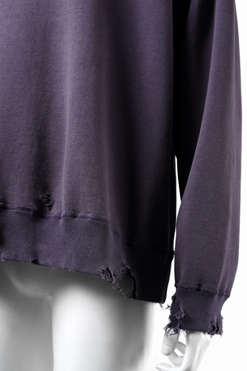 FULLCOUNT FADING RAGLAN SLEEVE SWEAT SHIRT (EGG PLANT) - Image 4