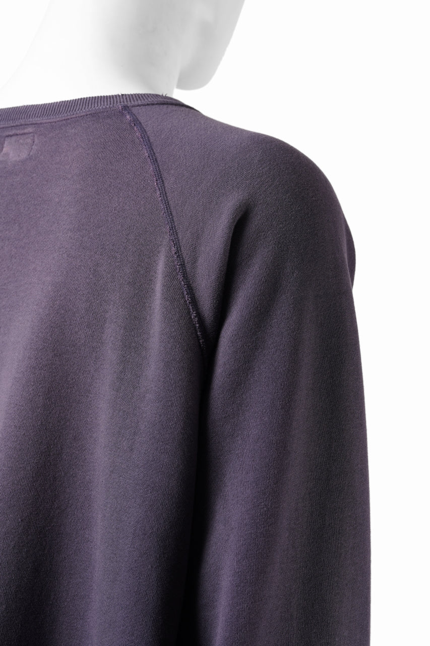 FULLCOUNT FADING RAGLAN SLEEVE SWEAT SHIRT (EGG PLANT) - Image 6