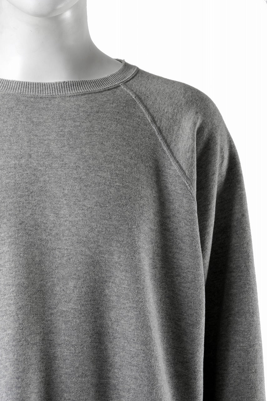 FULLCOUNT FADING RAGLAN SLEEVE SWEAT SHIRT (HEATHER GRAY) - Image 3