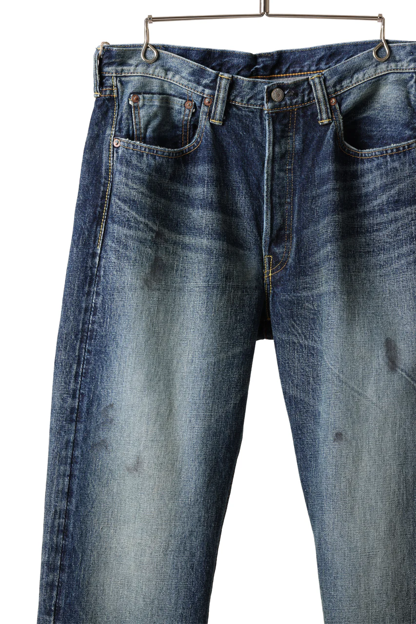 FULLCOUNT "Fear Of The Dark" Straight Denim Pants / 15.5oz Zimbabwe Selvedge Denim (INDIGO BLUE) - Image 11