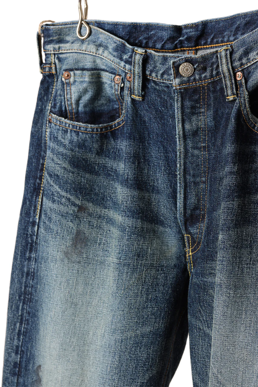 FULLCOUNT "Fear Of The Dark" Straight Denim Pants / 15.5oz Zimbabwe Selvedge Denim (INDIGO BLUE) - Image 12