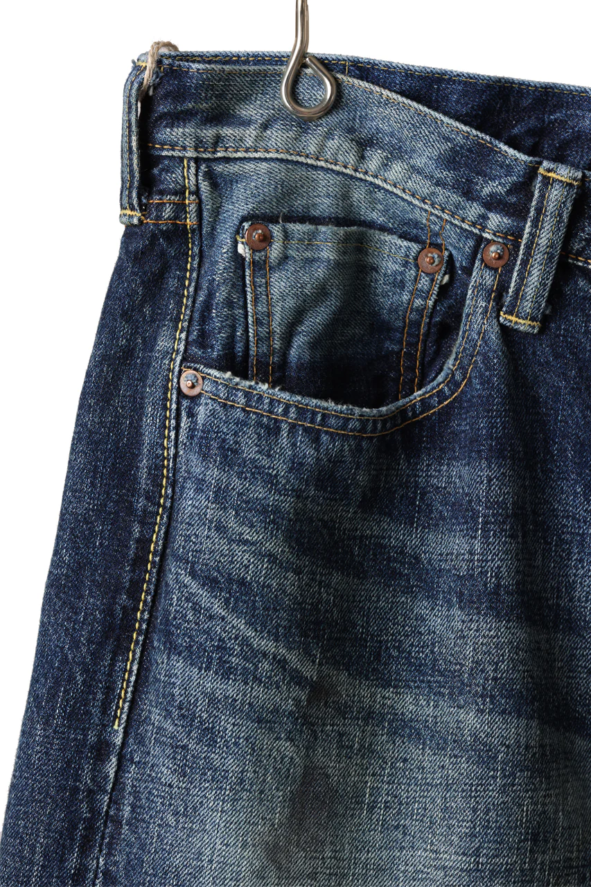 FULLCOUNT "Fear Of The Dark" Straight Denim Pants / 15.5oz Zimbabwe Selvedge Denim (INDIGO BLUE) - Image 13