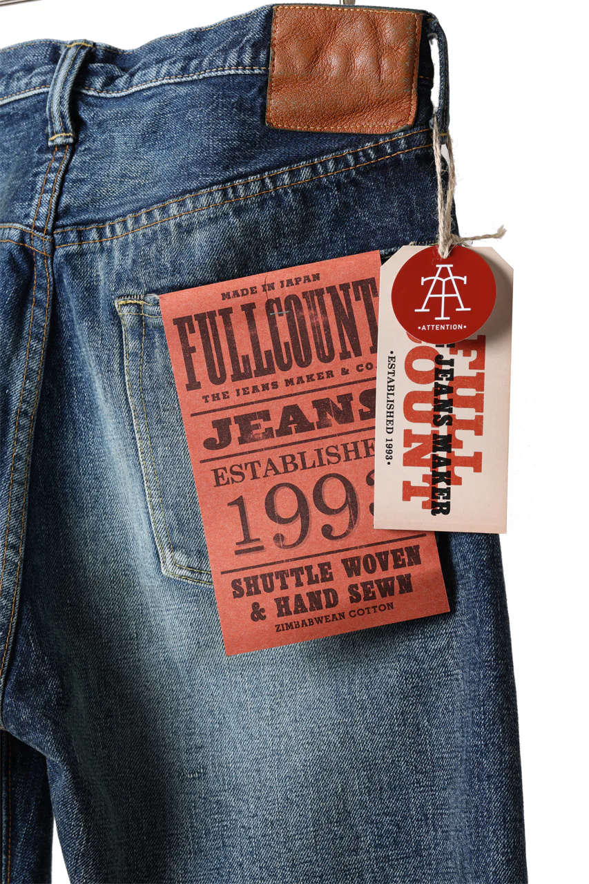 FULLCOUNT "Fear Of The Dark" Straight Denim Pants / 15.5oz Zimbabwe Selvedge Denim (INDIGO BLUE) - Image 15