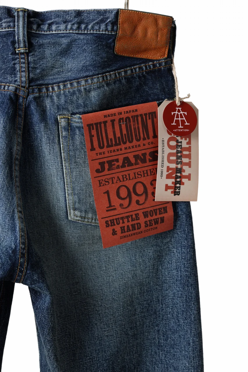 FULLCOUNT "Fear Of The Dark" Straight Denim Pants / 15.5oz Zimbabwe Selvedge Denim (INDIGO BLUE) - Image 16
