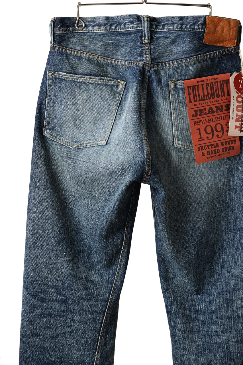 FULLCOUNT "Fear Of The Dark" Straight Denim Pants / 15.5oz Zimbabwe Selvedge Denim (INDIGO BLUE) - Image 19